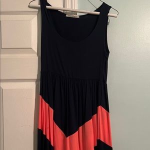 Navy and pink dress!